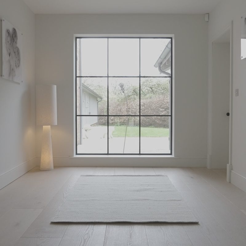 Cotham Clay & Natural Striped Wool with Cotton Rug - 160 x 230cm