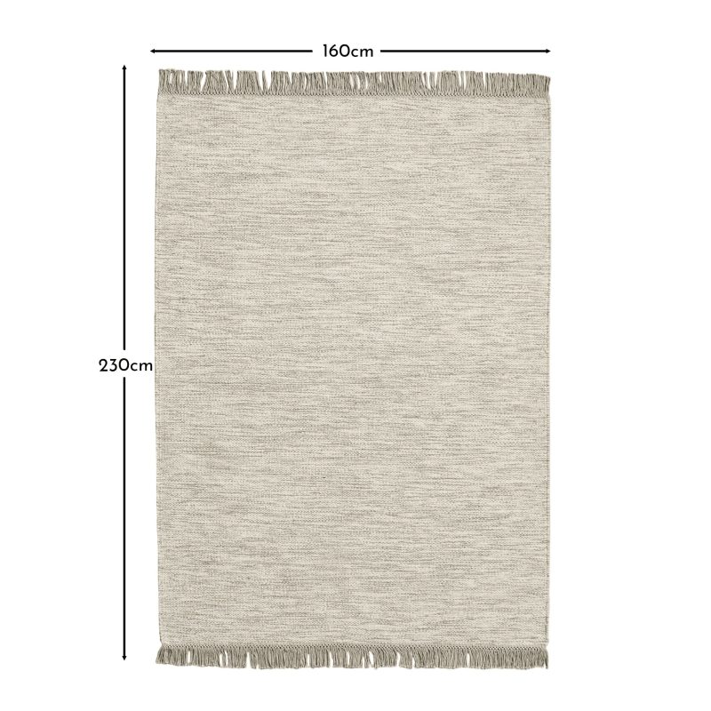 Hanbury Wool/Cotton Rug - Clay & Natural - 160 x 230cm