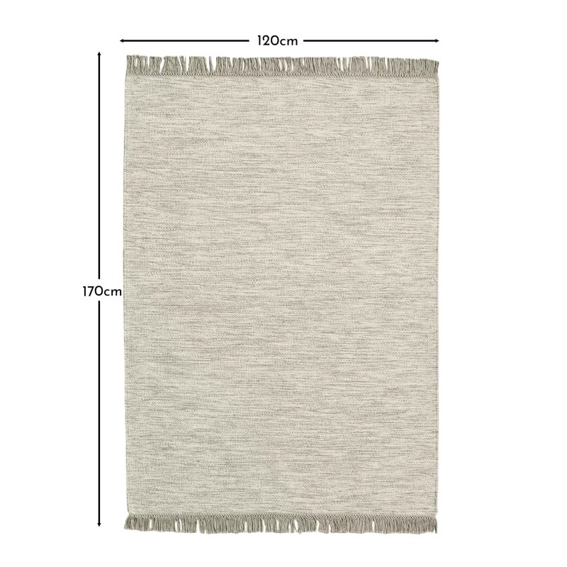 Hanbury Wool/Cotton Rug - Clay & Natural - 120 x 170cm